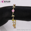 73700 Alibaba haute qualité en forme de feuille conçu bracelet 14k bijoux en or en gros